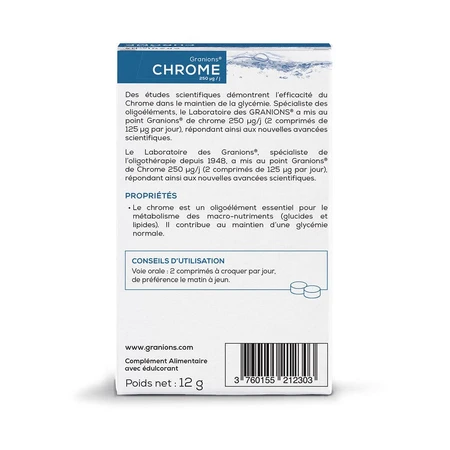 Granions Chrom 250µg 60 Tabletten