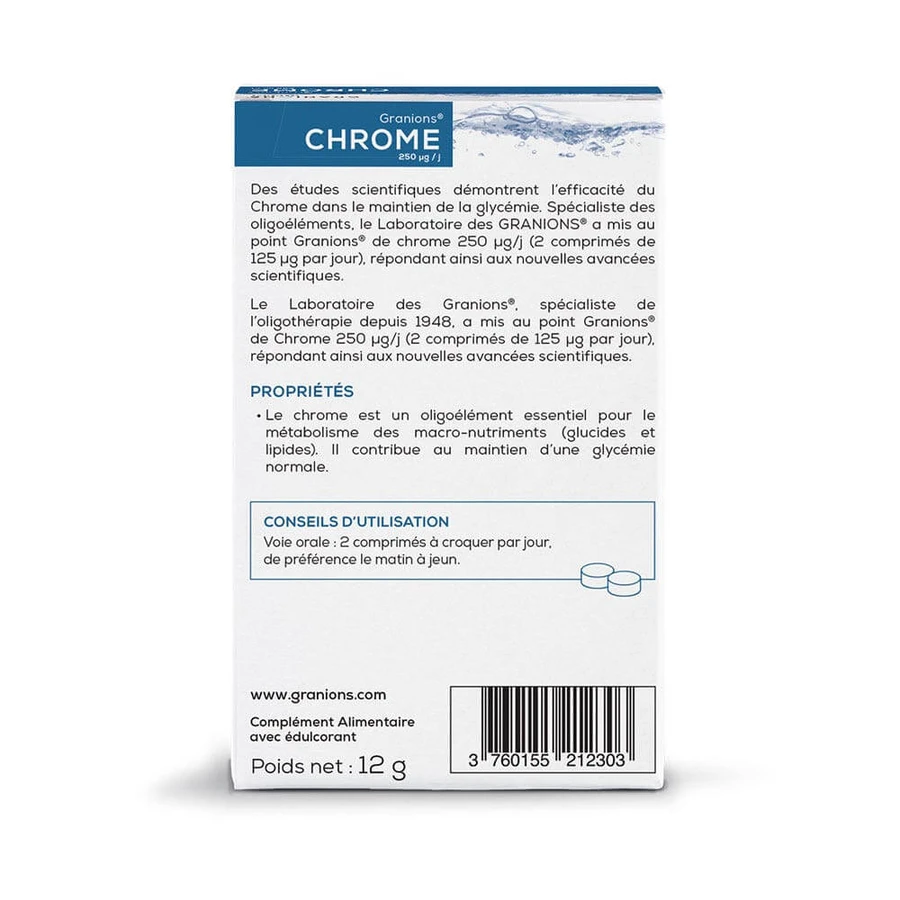 Granions Chrom 250µg 60 Tabletten