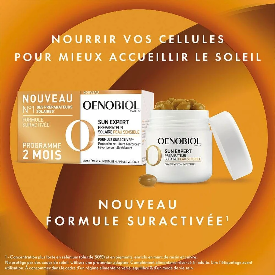 Oenobiol Sun Expert Sun Preparer Sensitive Skin 2x30 Capsules