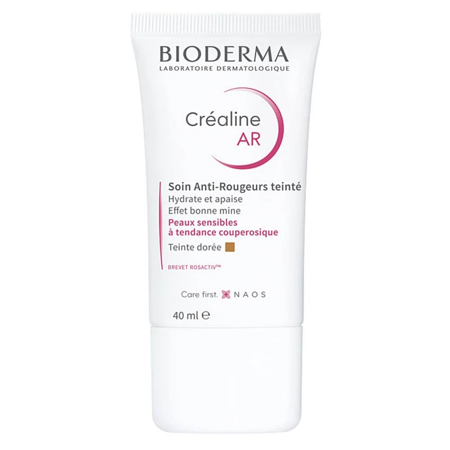 Bioderma Crealine Cremă nuanțată Tratament anti-roșeață AR Piele sensibilă 40ml