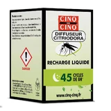Cinq Sur Cinq Citriodora Liquid Refill for Mosquito Diffuser 45 8-hour cycles 24g