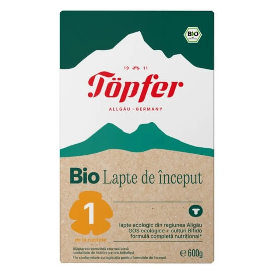Milk powder formula Bio 1, +0 months, 600 gr, Topfer