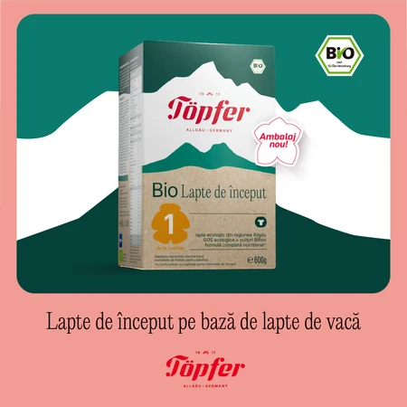 Milk powder formula Bio 1, +0 months, 600 gr, Topfer