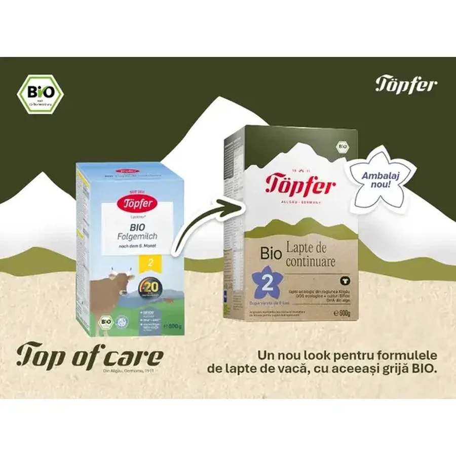 Bio 2 Lactana milk powder formula, +6 months, 600 gr, Topfer