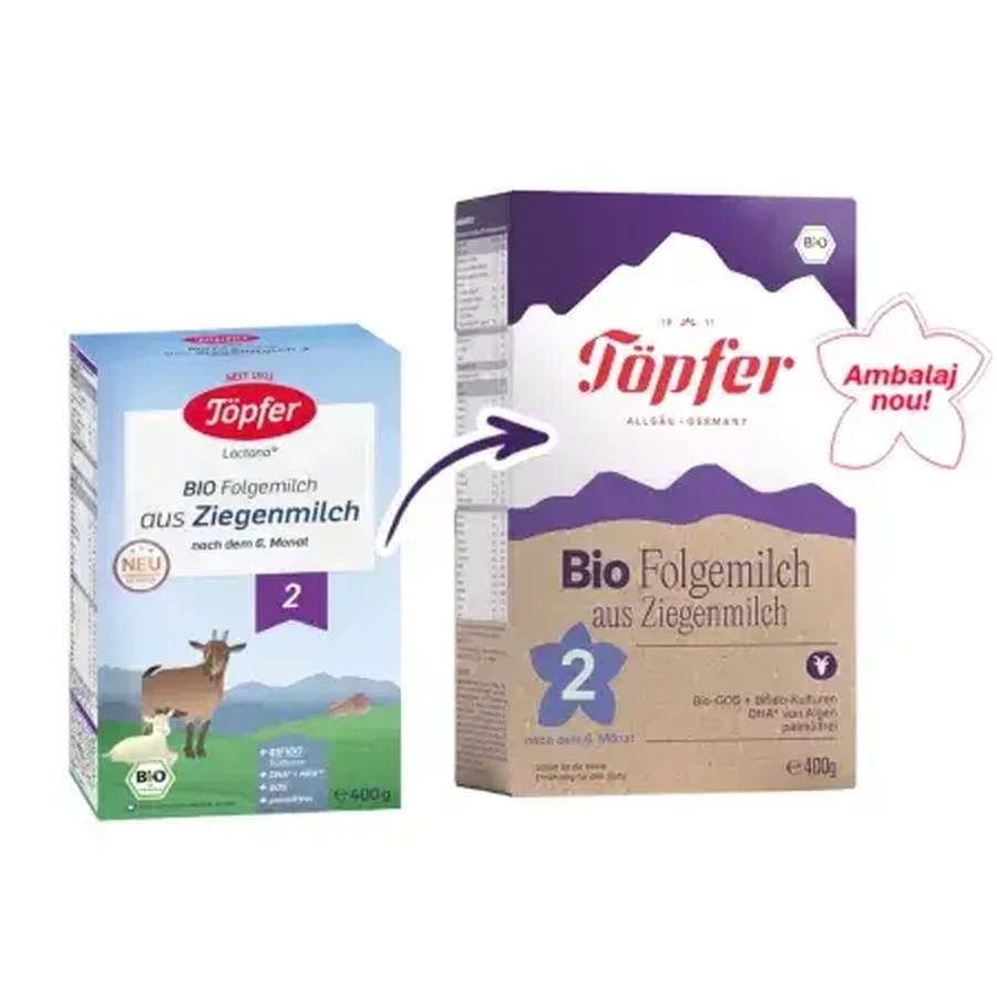Organic goat milk powder formula 2, 400 gr, Topfer