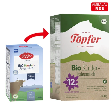 Bio Kinder milk powder formula, +12 months, 500 gr, Topfer
