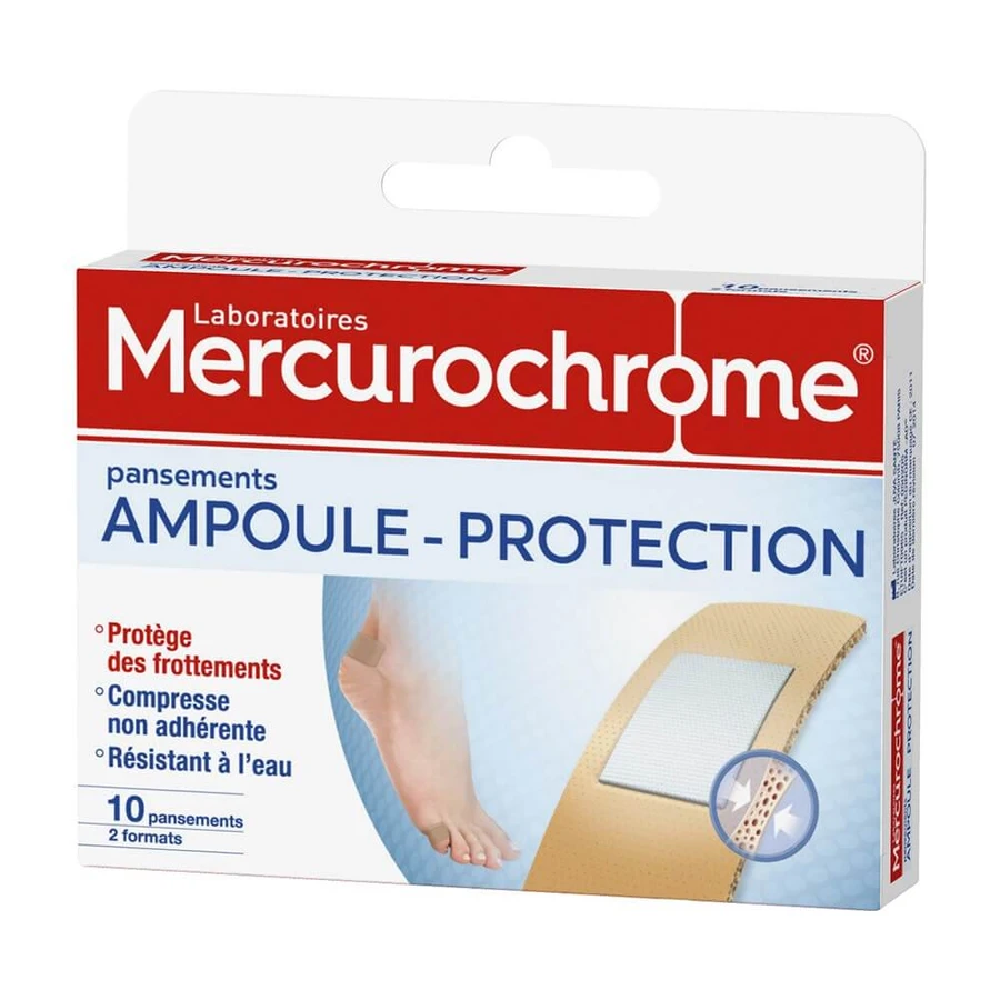 Mercurochrome Protective dressings for blisters 2 sizes X10 pieces