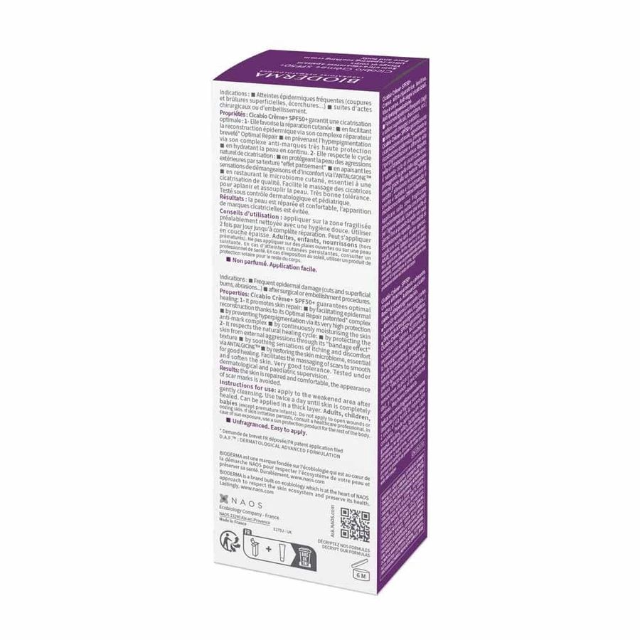 Bioderma Cicabio Kalmerende Herstellende Behandeling voor de verzwakte huid blootgesteld aan de zon 40ml