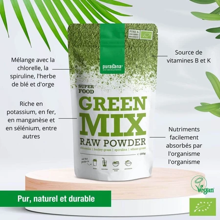 Purasana Organic Green Mixa Powder 200g