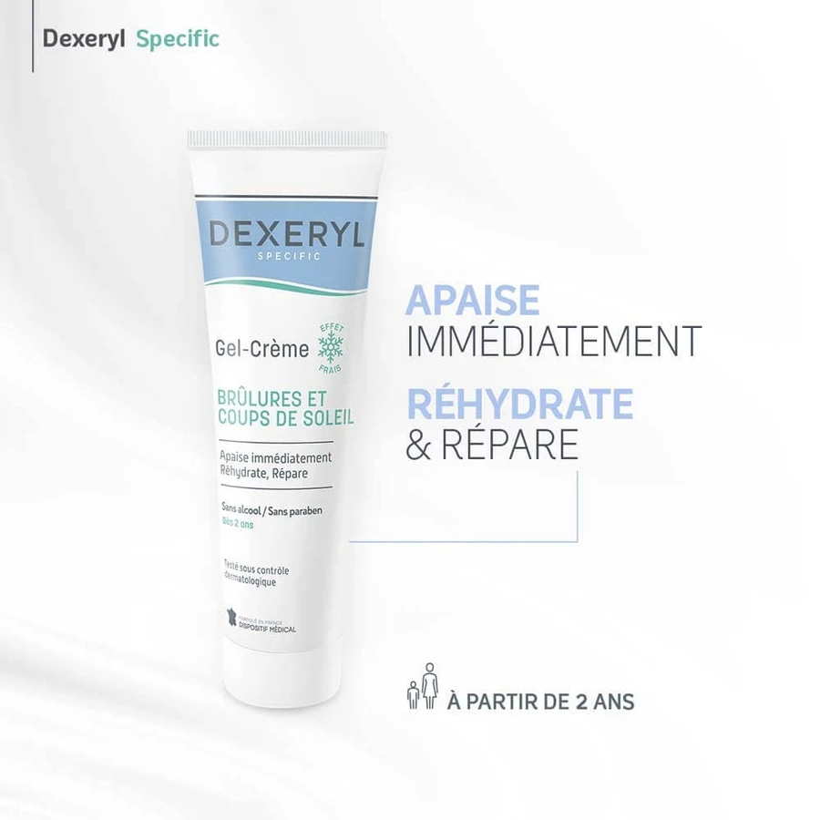 Dexeryl Soothing cream-gel Superficial burns and sunburn 50g