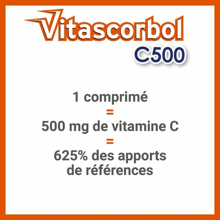 Vitascorbol Vitamine C 500mg Orangengeschmack 24 Kautabletten