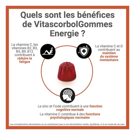 Vitascorbol Energie 50 gommes