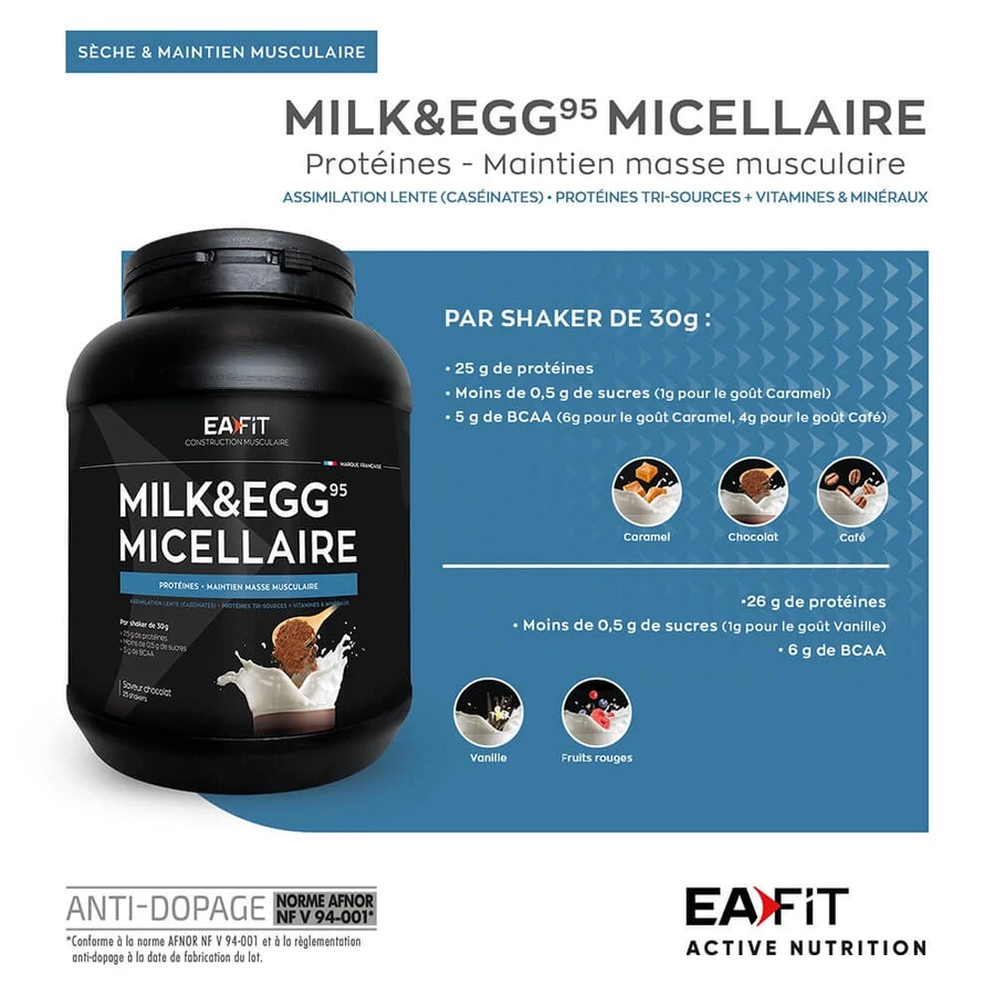Eafit Milk & Egg 2.0 Construction Musculaire 750g
