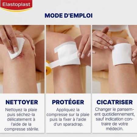 Elastoplast Compresses Steriles 10x10cm 50 pièces