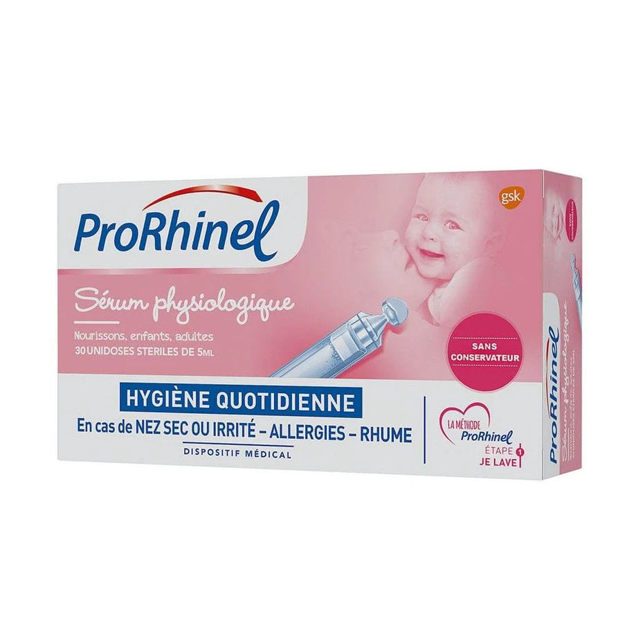 Prorhinel Physiologisches Serum Säuglinge, Kinder und Erwachsene 30 Einzeldosen à 5 ml
