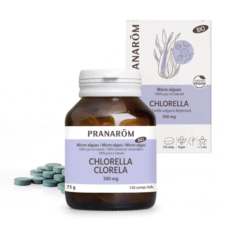 Pranarôm Microalgen ORGANISCH CHLORELLA 150 tabletten