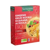 Santarome Ginseng Royale Guarana Acerola 20 Organic Vitality Vials 20 ampoules