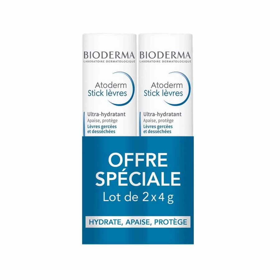 Bioderma Atoderm sztyft ochronny do suchych i spierzchniętych ust 2x4g: ceny i cechy