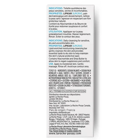 La Roche-Posay Lipikar Surgras lipid-replenishing cleansing bread for sensitive skin 150g
