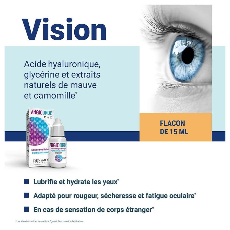 Densmore Ophtalmologie Angiodrop Solution Ophtalmique 15ml