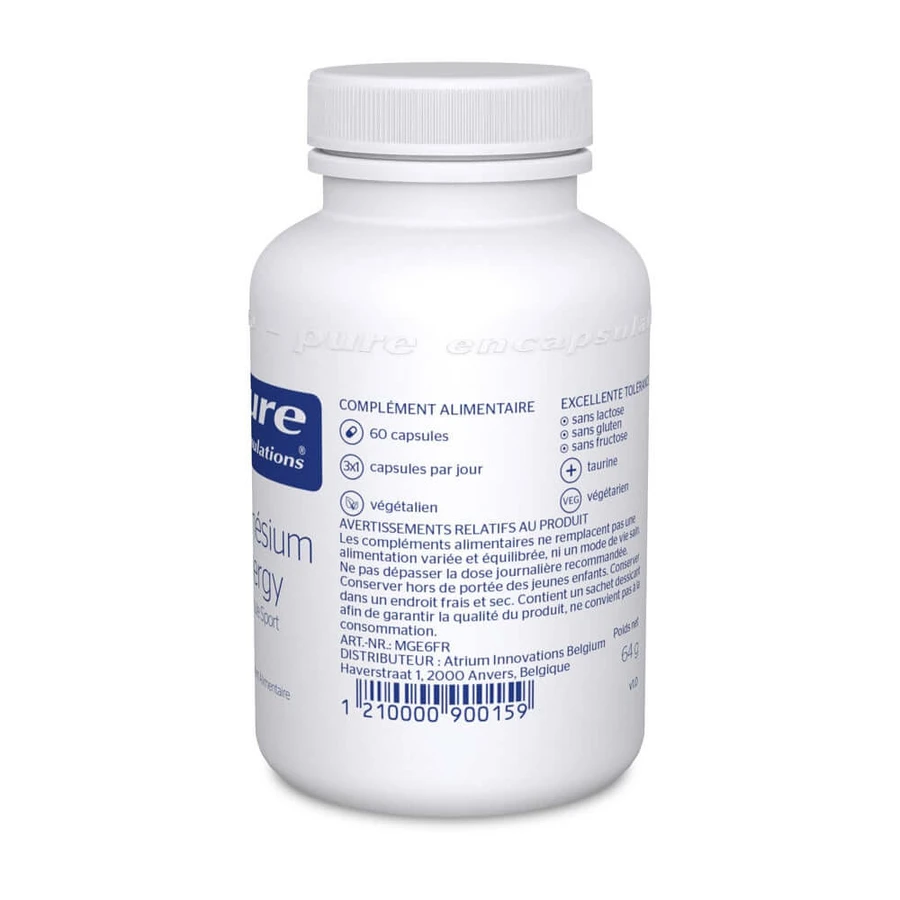 Pure Encapsulations Magnesium Energie 60 Kapseln
