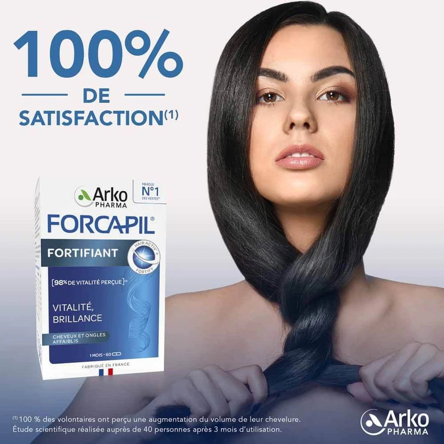 Arkopharma Forcapil Fortifying Hair and Nails Cheveux et Ongles Affaiblis 60 gélules