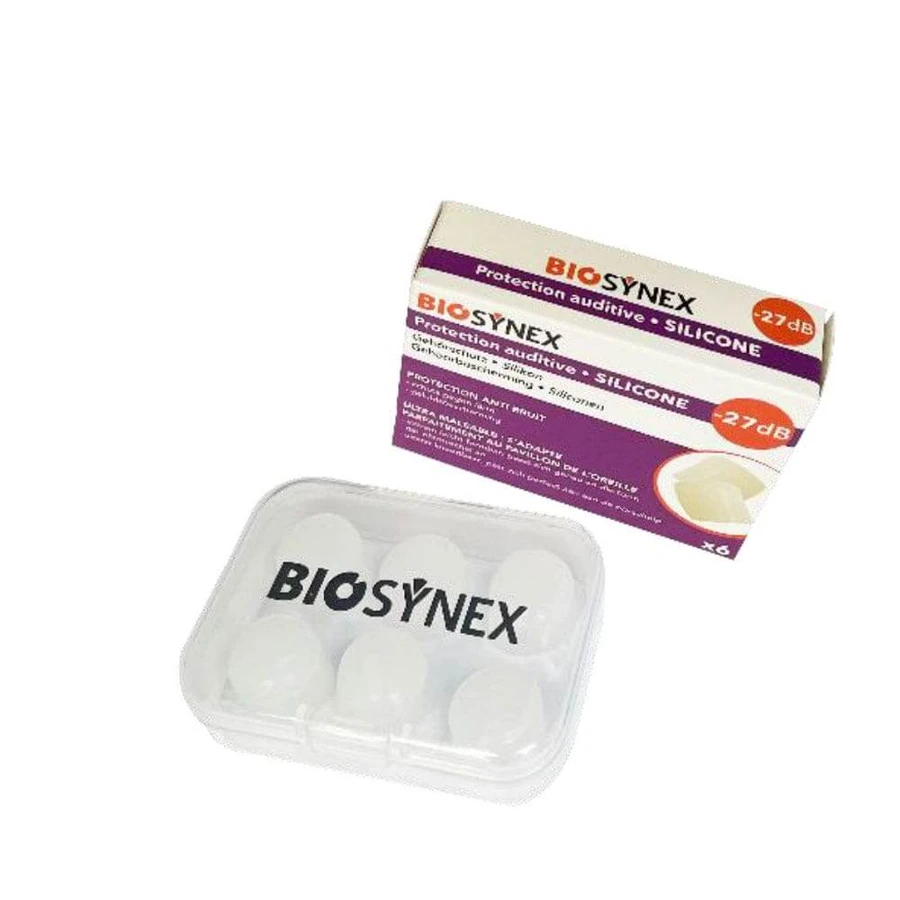 Biosynex Protezione dell'udito in silicone 3 coppie