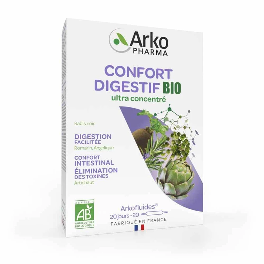 Arkopharma Arkofluids Spijsverteringscomfort Bio 20 Injectieflacons