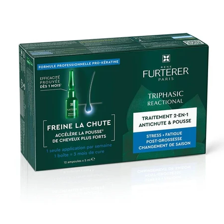 René Furterer Triphasic Reactional 2-in-1 Haar- und Wachstumskur 12x5ml Ampullen