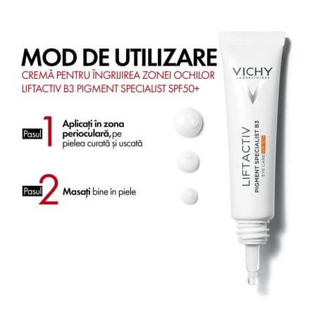 Anti-Falten Augenkonturcreme mit SPF 50+ Liftactiv B3, 15 ml, Vichy
