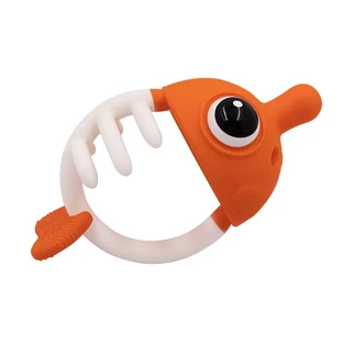 Silikon-Zahnfleischring Clownfisch, Orange, Mombella