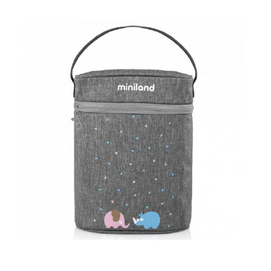 Doppelte isotherme Tasche in Azure Pink, Miniland