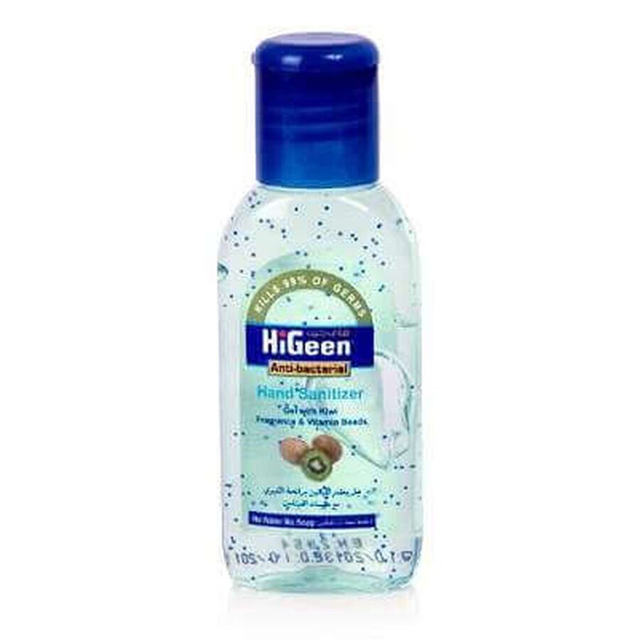 Gel antibacteriant de mâini cu Kiwi, 50 ml, Higeen