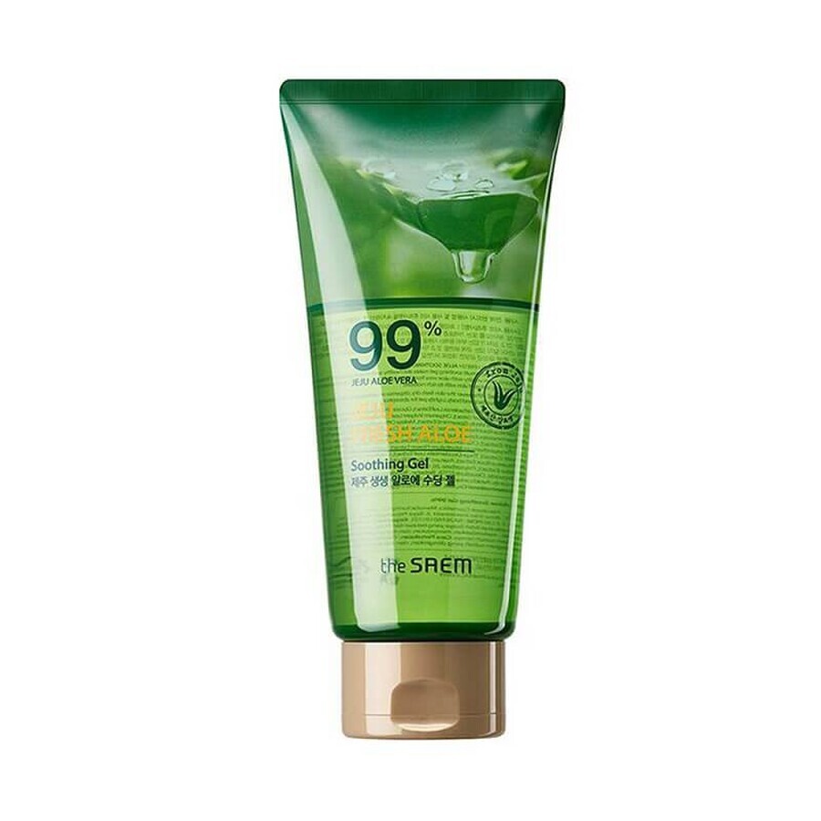 Soothing and invigorating Aloe Vera Soothing Gel 99%, 300 ml, Saem Jeju Fresh