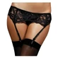 Suspender Seven Til Midnight 9555 Black S/M