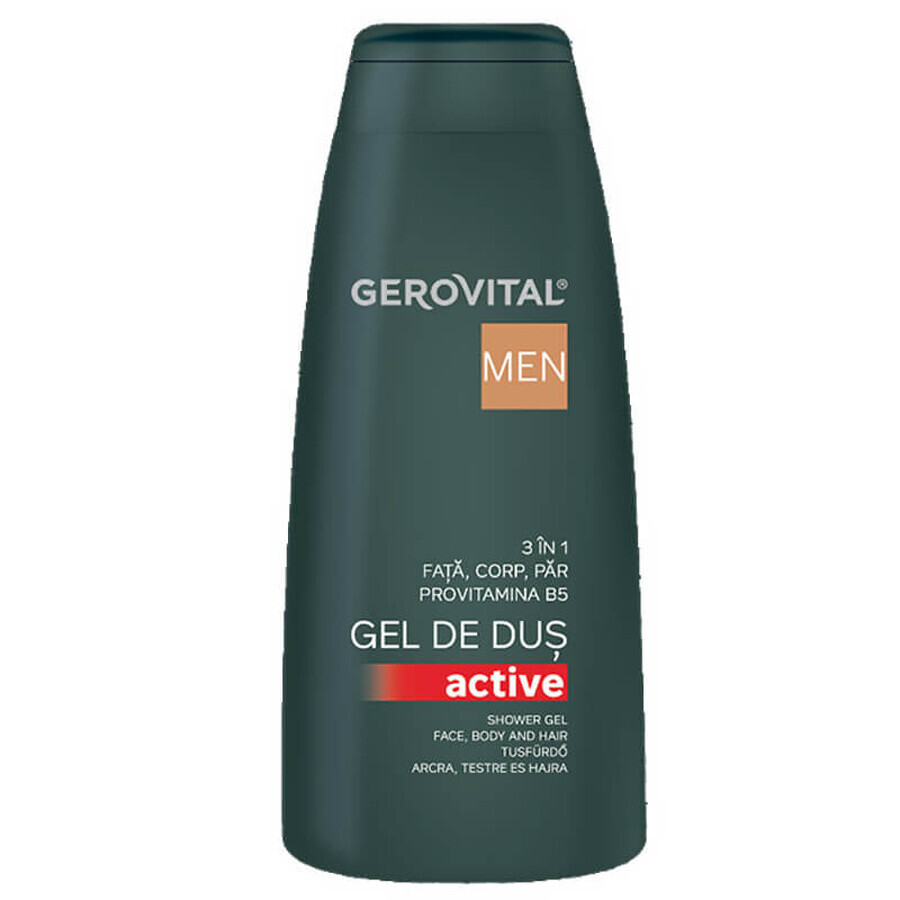 Gerovital Men 3 in 1 Aktiv-Duschgel, 400 ml