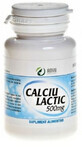 Calciu lactic 500 mg, 100 comprimate, Adya