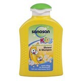 Duschgel und Shampoo für Kinder mit Bananengeschmack, 200 ml, Sanosan