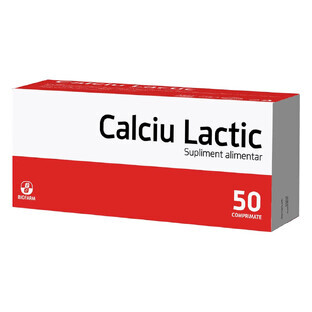 Lactic Calcium, 50 tablets, Biofarm