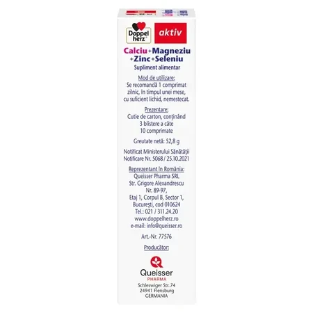 Calcium Magnesium Zinc Selenium, 30 tablets, Doppelherz