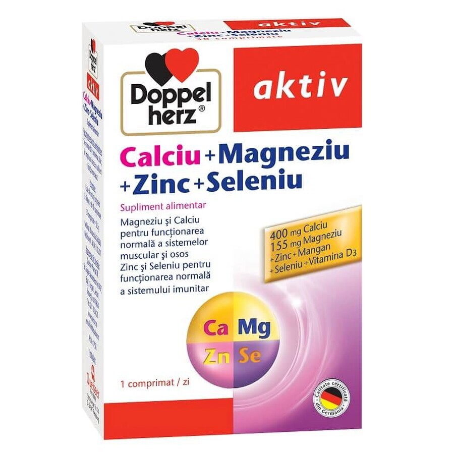 Calcium Magnesium Zink Selen, 30 Tabletten, Doppelherz