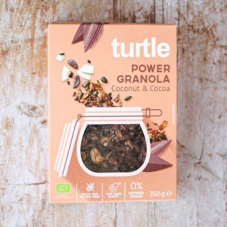 Eco Power Kokosnuss- und Kakao-Granola, 350g, Turtle