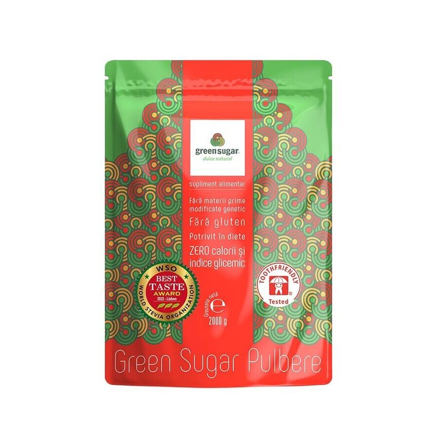 Green Sugar powder, 2 kg, Remedia