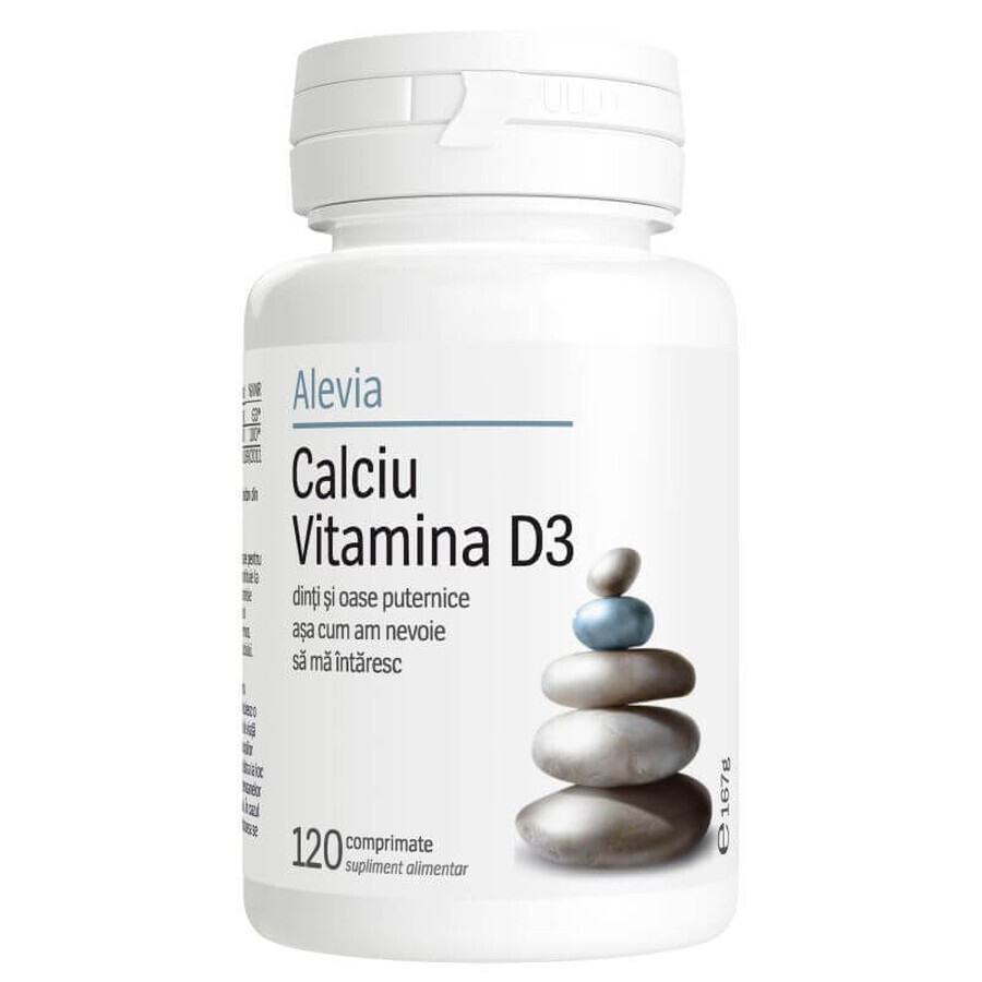 Kalzium Vitamin D3, 120 Tabletten, Alevia