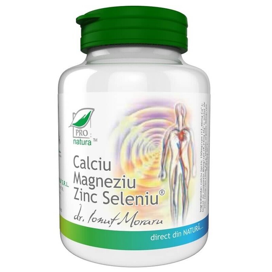 Calcium, Magnesium, Zinc, 150 capsules, Pro Natura