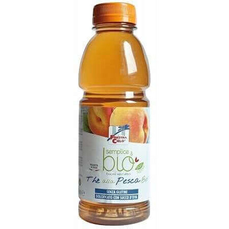 Ice Tea ceai piersică bio fără zahăr, 500 ml, La finestra sul Cielo