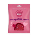 Jelly hearts with pomegranate, 75 gr, Biona