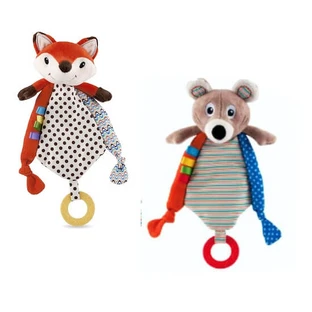 Zacht pluchen speeltje met tandvleesring, +0 maanden, Nuby