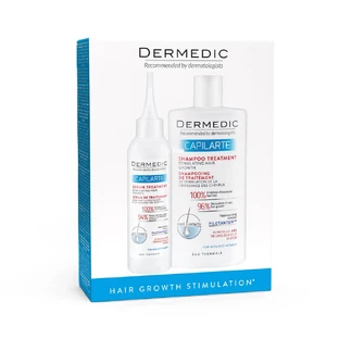 Set Shampooing traitant 300 ml + Sérum traitant pour stimuler la croissance des cheveux 150 ml Capilarte, Dermedic