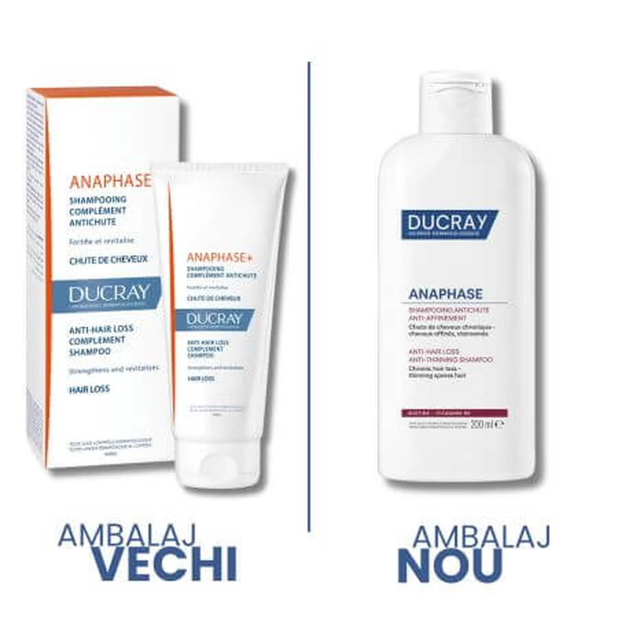 Complementary shampoo against hair loss Anaphase, 200 ml, Ducray
